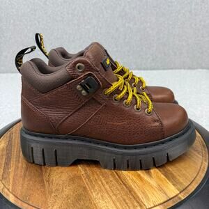 Dr. Martens Unisex Dark Brown Woodard Low Casual Boots Mens 8 / Ladies 9